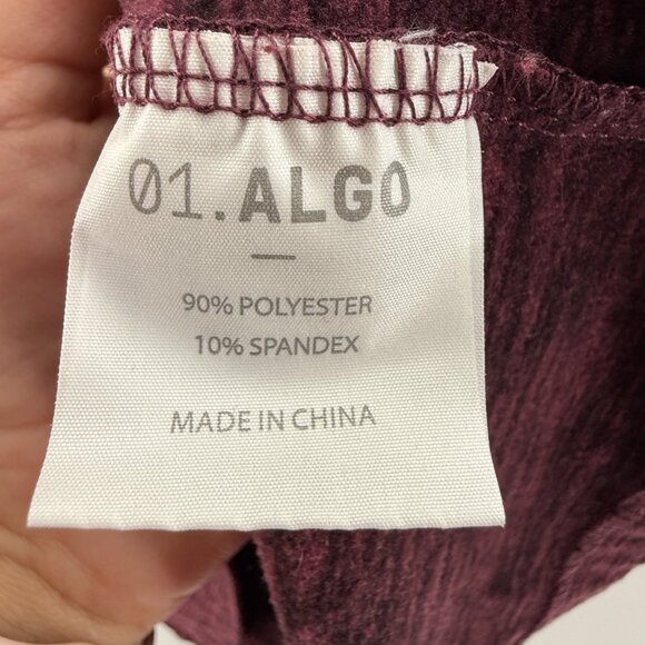 01.ALGOMax Lightweight 1/4 Zip Performance Long Sleeve XXL Burgandy Athletic - Picture 8 of 11